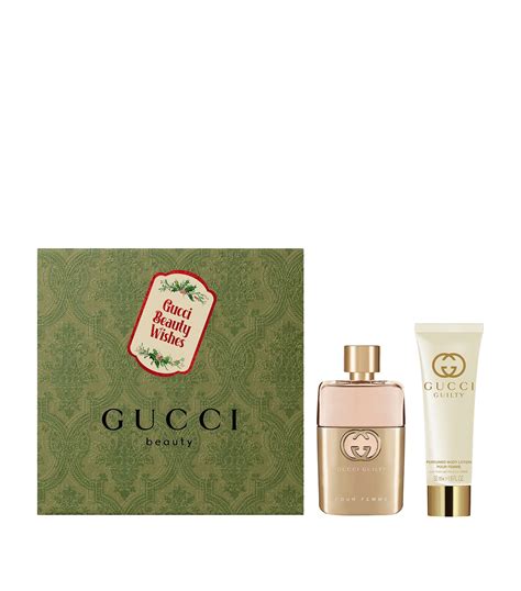 Gucci Guilty Pour Femme gift set in eau de parfum .